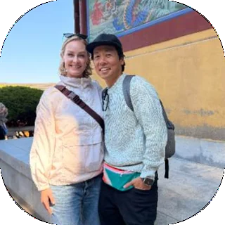A couple on a trip